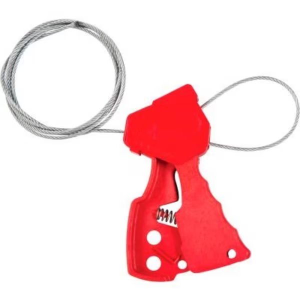 Brady® 65318 Cable Lockout With 6' L Cable, Nylon, 1-1/8